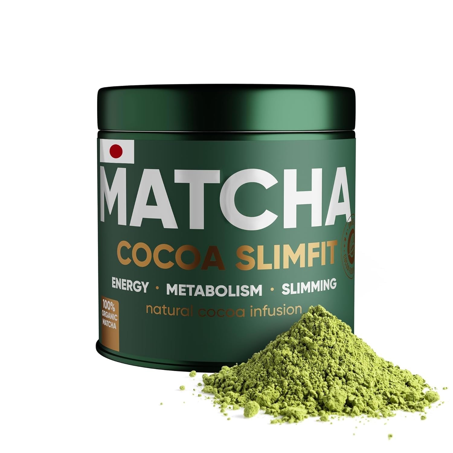 WOW TEA Matcha pulbere – pulbere fină din Japonia cu gust proaspăt – ideală pentru ceai Matcha, latte sau smoothie-uri – fără aditivi (detox)