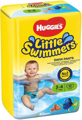 Huggies Little Swimmers svømmebleer, størrelse 3-4, 12 pakke, 7-15 kg