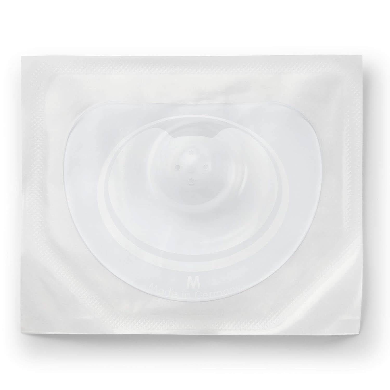 NUK Stillhütchen | Brusthütchen Zum Stillen | Schützt Vor Wunden Brustwarzen | Dünnes Silikon | Größe M (20Mm) | Inklusive Schutzdose | 2 Stück Babymad og ammetilbehør Naty Shop