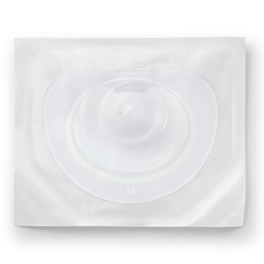 NUK Stillhütchen | Brusthütchen Zum Stillen | Schützt Vor Wunden Brustwarzen | Dünnes Silikon | Größe M (20Mm) | Inklusive Schutzdose | 2 Stück Babymad og ammetilbehør Naty Shop