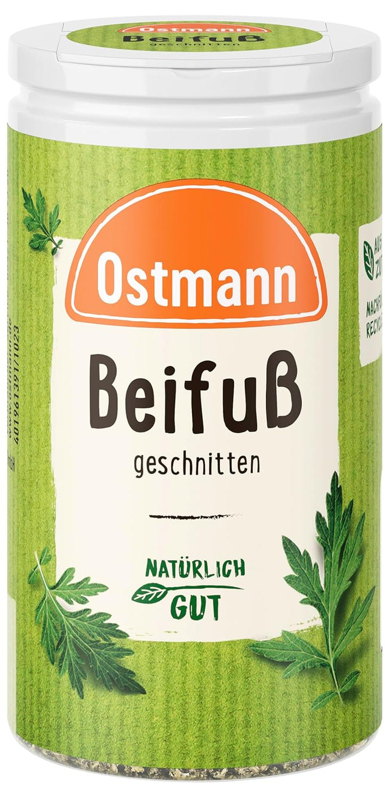 Ostmann Gewürze - Beifüß geschnitten | Kräutergewürz für Geflügelgerichte | 30 g i der Streudose