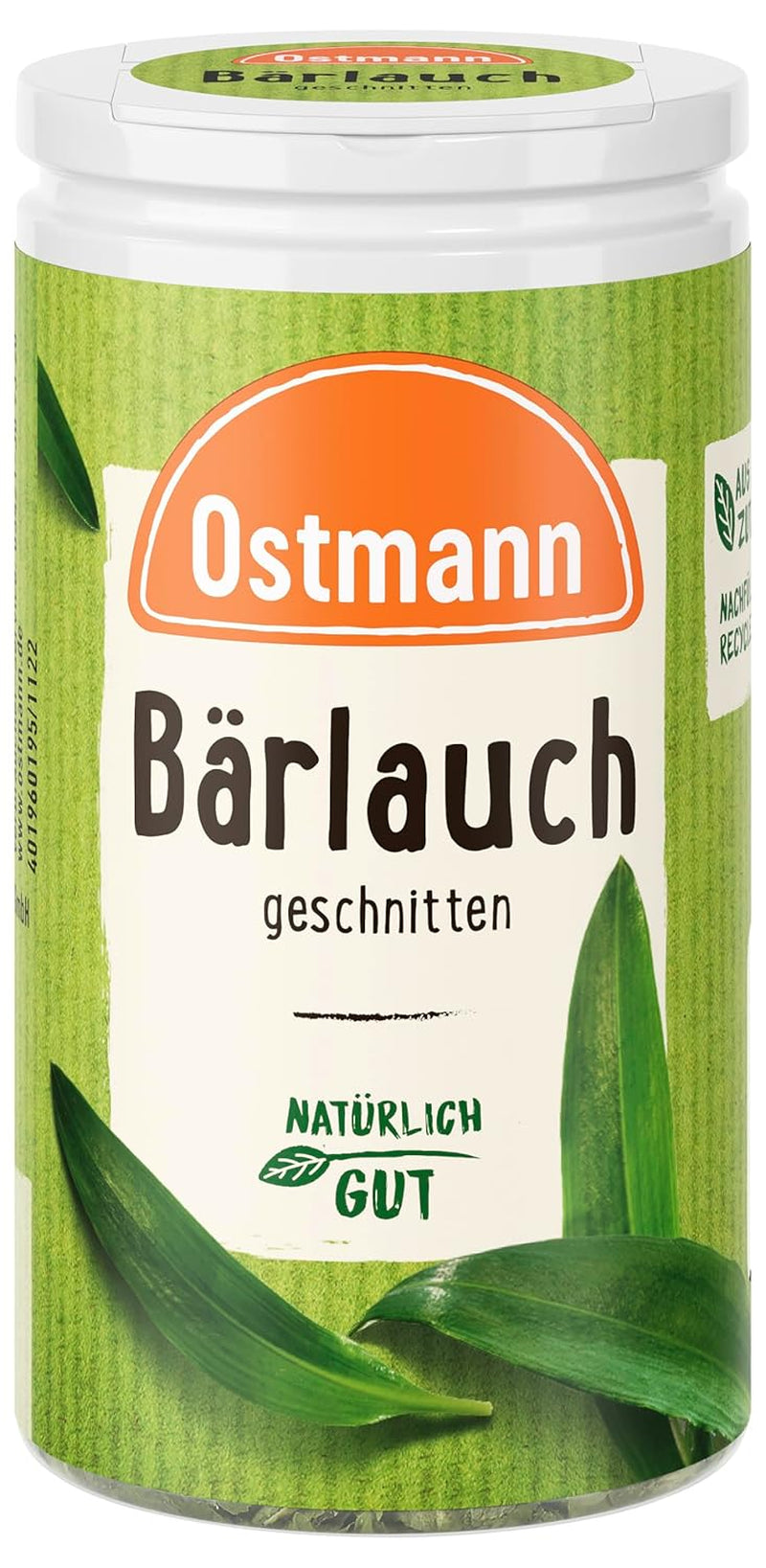 Ostmann Gewürze - Bärlauch geschnitten | Mildere Knoblauch-Geschmack | Für Ei- oder Reisgerichte sowie Quarkdips | 15 g i Der Streudose