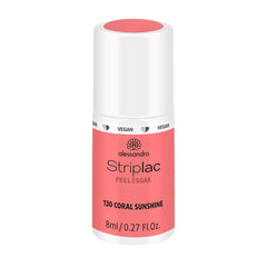 UV-neglelak alessandro Striplac Coral Sunshine – Delikat og langtidsholdbar – Nem fjernelse takket være fjernelsesteknologien – Vegansk og grusomhedsfri – 8 ml