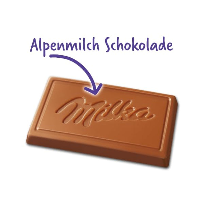Milka Naps Alpine Milk – Mini chokolade firkanter fra delikat alpin mælkechokolade – 1 x 1,7 kg