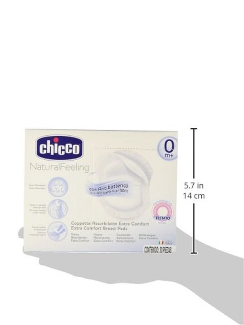 Chicco Acterielle Natural Feeling ammeindlæg, 30 stk. Mad og ammetilbehør Bebe Naty Shop