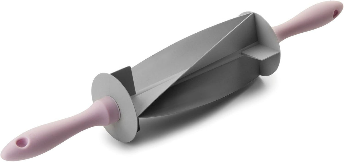 RODILLO CORTADOR DE Croissant, plast, grå/pink, 18 x 18 x 10 cm