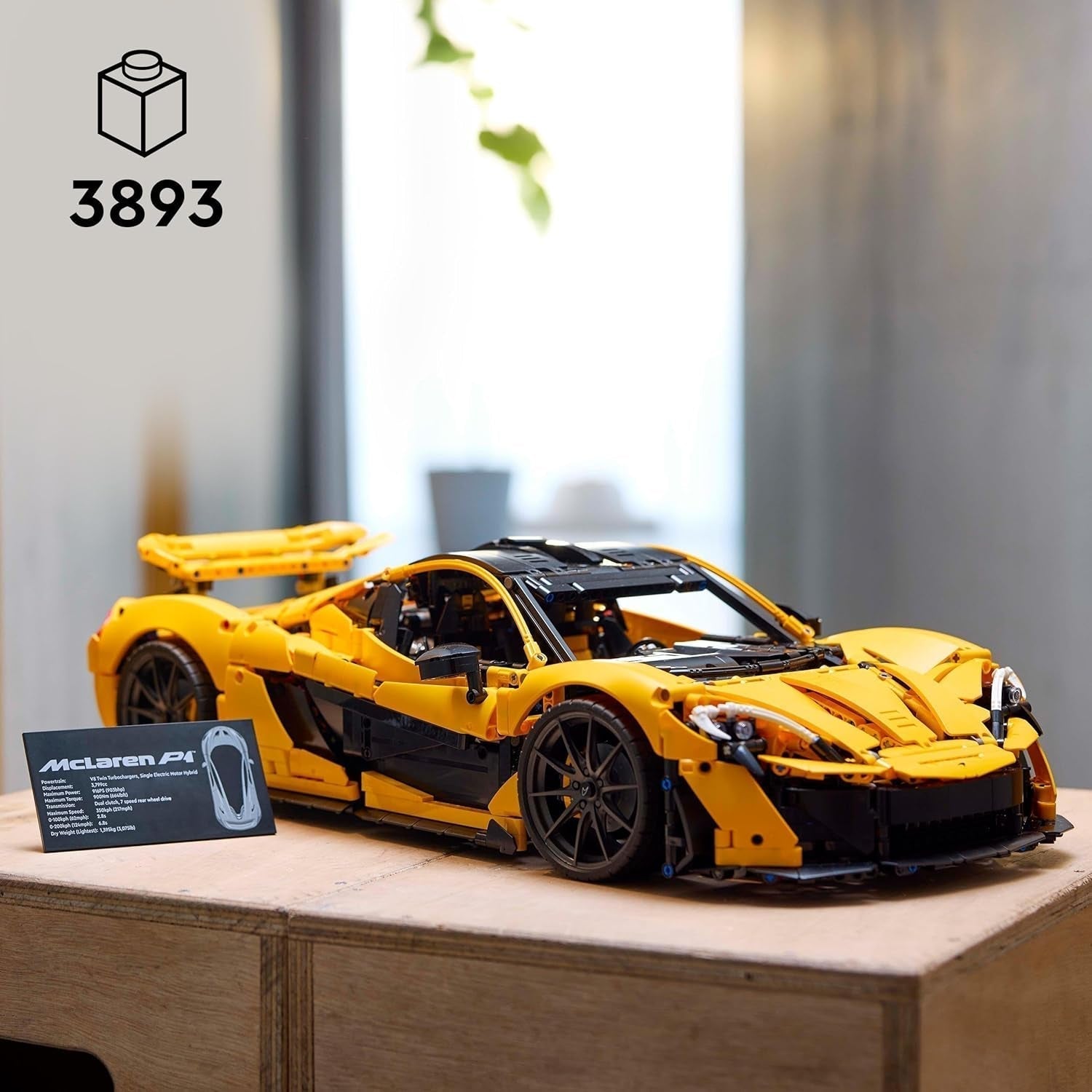 LEGO Technic Mclaren P1 Super Sportsvognsæt Til Voksne Bilfans Gave V8 Stempelmotor 7-trins gearkasse Skalamodel Legetøjsbilsæt 42172 Byggesæt Besuche den LEGO-Store