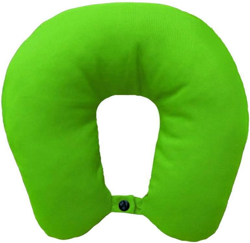 Pernă de gât Lemos Home cu umplutură din microfibră, pernă de susținere a gâtului, pernă de călătorie confortabilă pentru avion, mașină, birou, ideală pentru camping, vacanțe și gadgeturi de călătorie (verde mentă)