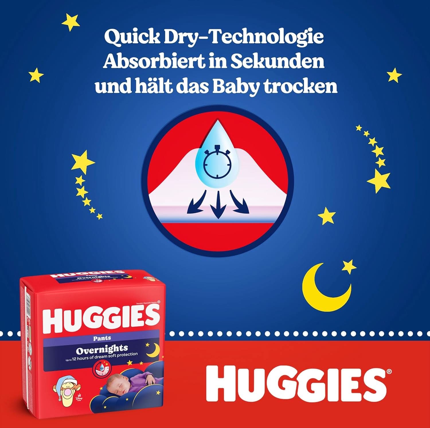 Huggies Natbukser Størrelse 6 (15-25 kg), Månedlig bleboks, 88 stykker Mor og Baby Naty Shop