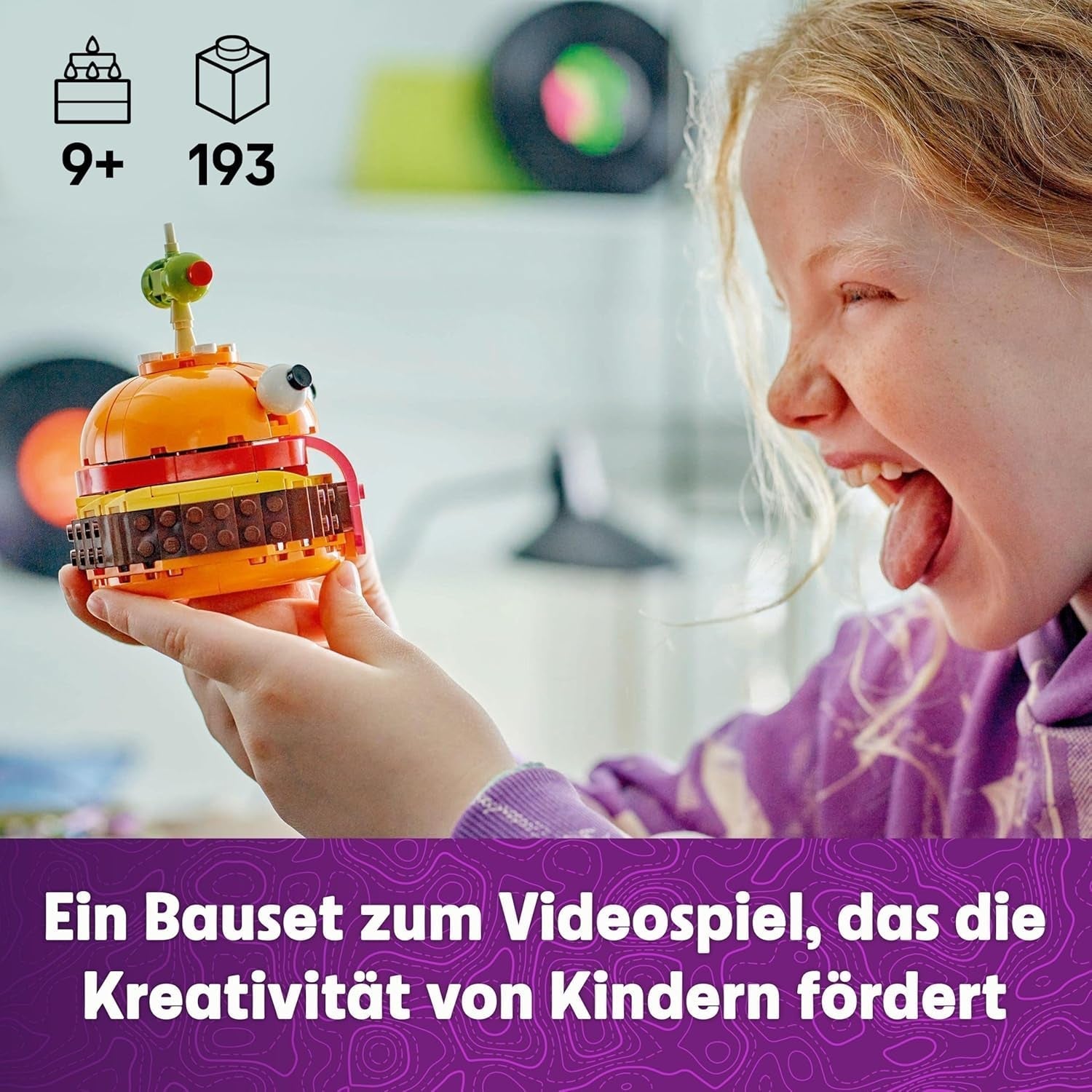 LEGO Fortnite Durrr Burger, byggesæt til videospil til spillere 9+, displaymodel, samlerfigur, gave til børn, teenagere og voksne, samlerobjekt 77070 Byggesæt Besuche den LEGO-Store