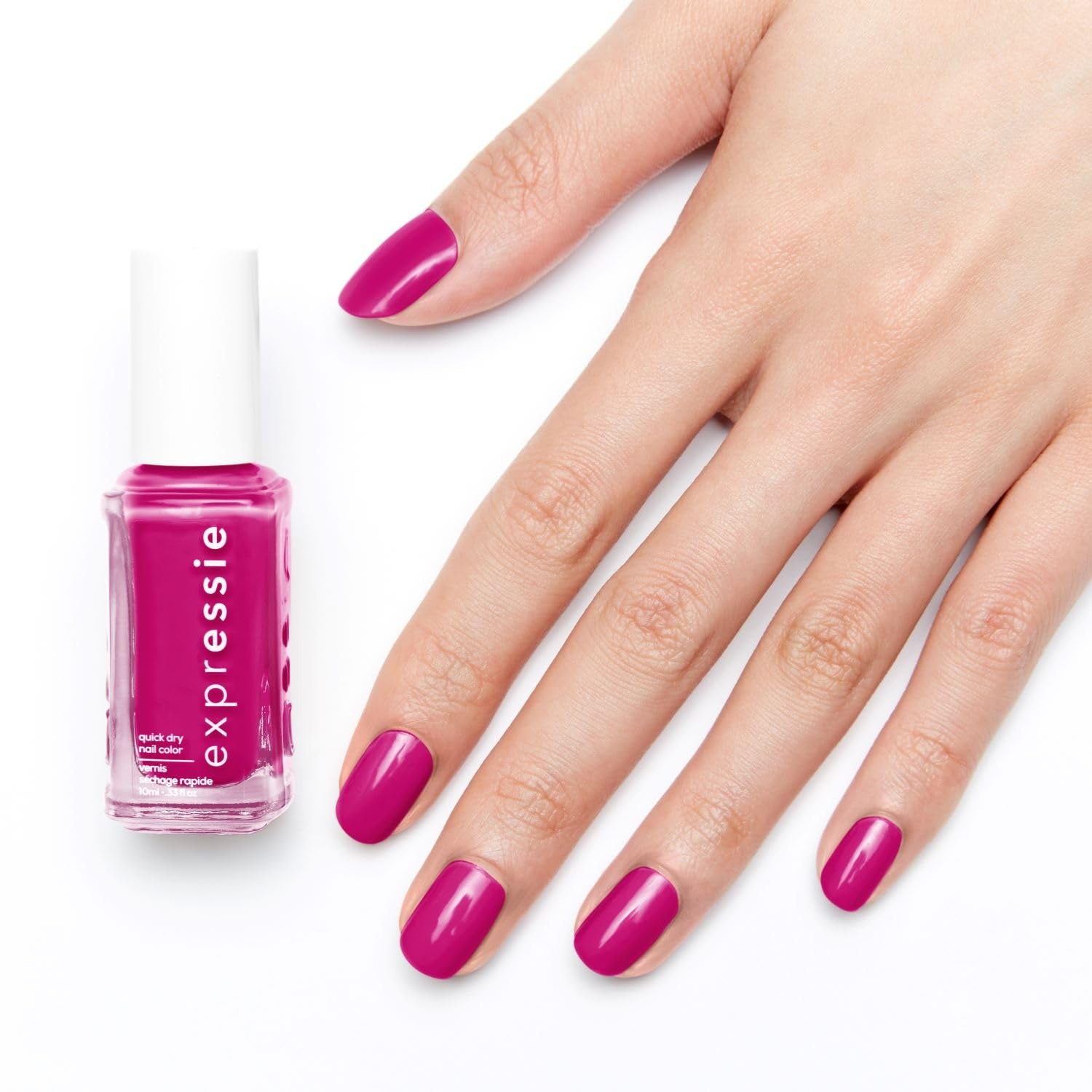 Essie hurtigtørrende neglelak "expression", vegansk formel uden animalske ingredienser, nr. 545 power moves, pink, 1 x 10 ml