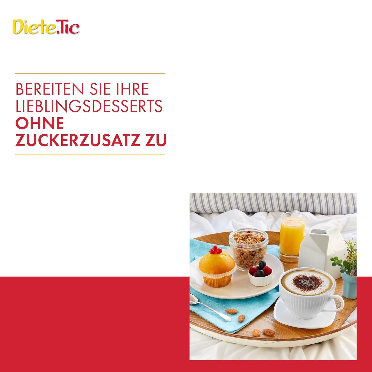 Diete.Tic flydende sødemiddel med stevia, nul kalorier, praktisk 3 x 50 ml (1000 dråber) pakke, glutenfri, konserveringsmiddelfri, fantastisk til sødende drinks, yoghurt og frugtsalater