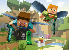 Puzzle pentru copii Ravensburger - 12004144 - Minecraft - Puzzle Minecraft pentru copii de la 8 ani, cu 200 de piese în format Xxl, Cadouri Minecraft Puzzle Naty Shop