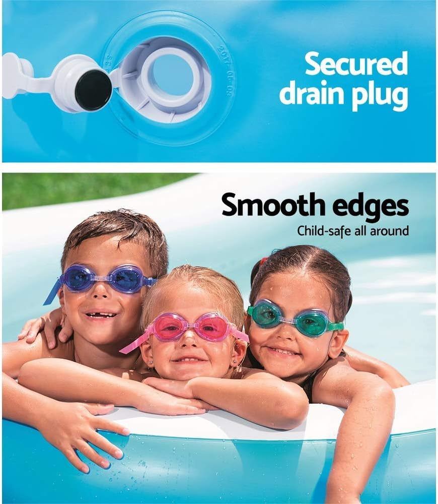 Oppustelige pools Bestway 54117-17 Blå/Hvid