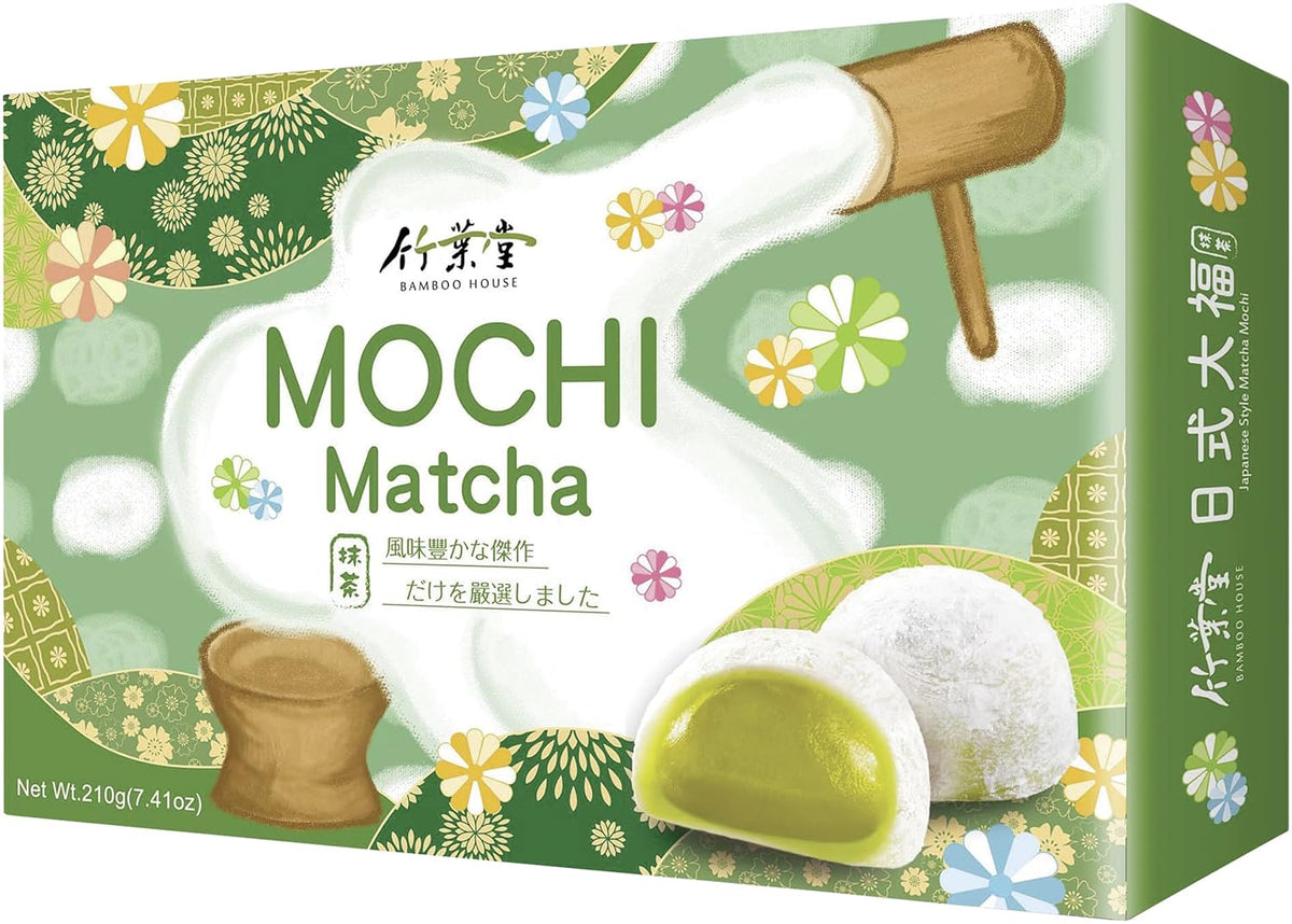 BAMBUSHUS Mochi, Matcha, 210 g