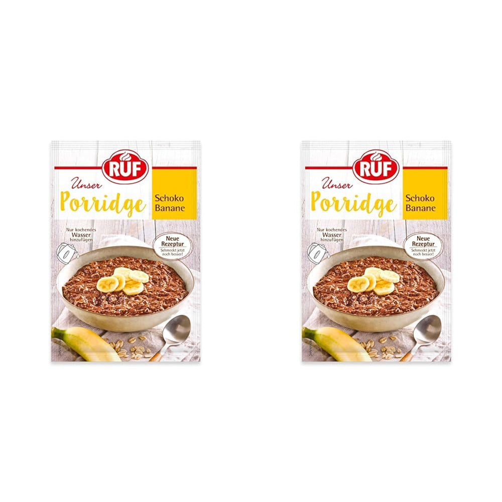 RUF instant havregryn med jordbær og vanilje, et sommermåltid med havre klar på 3 minutter, 1 pose x 65g