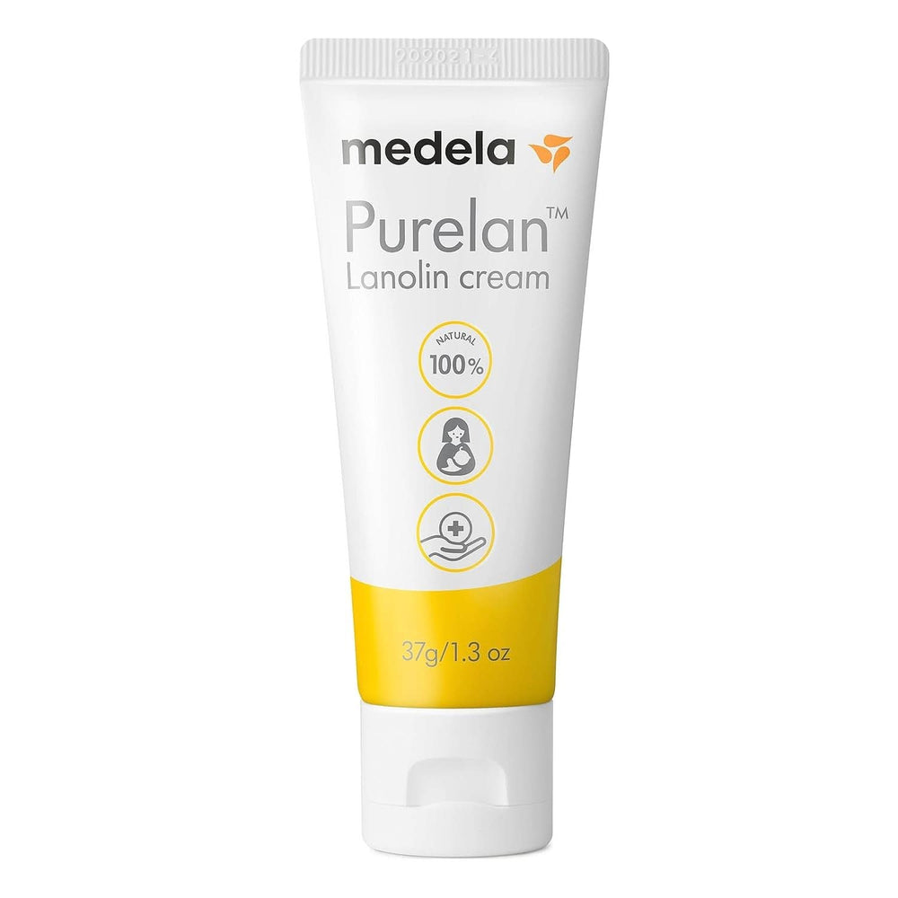 Medela Purelan 37G Lanolin Nipple Cream - creme til ømme brystvorter og tør hud, 100 % naturligt, allergivenligt Tilbehør Mad og amning Bebe Naty Shop