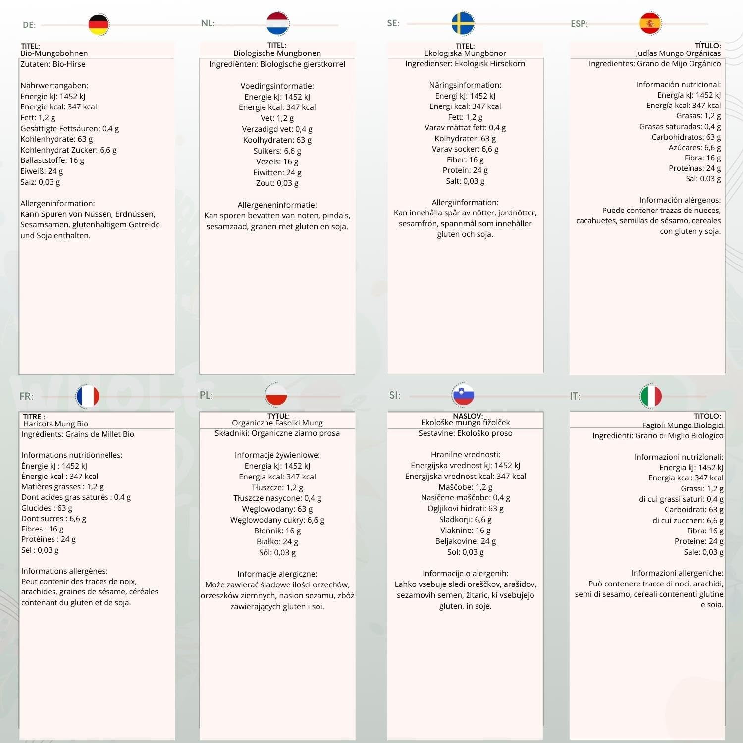 Wholefood Earth Økologiske Mungbønner 2kg | Ikke-GMO | Vegansk | Rig på fibre | Rig på protein | Certificeret økologisk