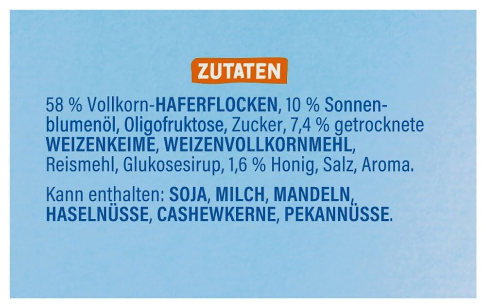 Dr. Oetker Vitalis Less Sweet Crunchy Pure: Crunchy müsli med 30 % mindre sukker, pakke med 5 (5 x 600 g)