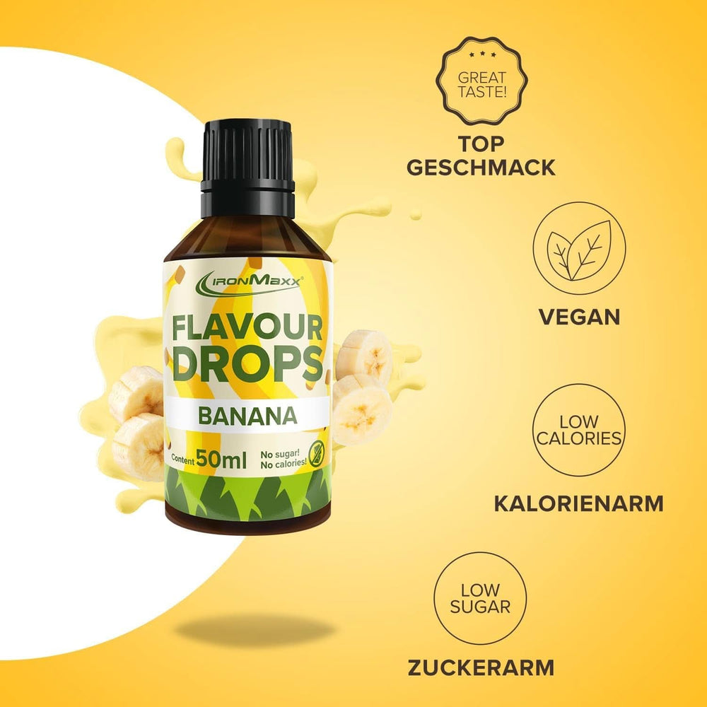 Ironmaxx Flavored Drops - Ingen kalorier og ingen sukker, 50 ml Flavours Naty Shop