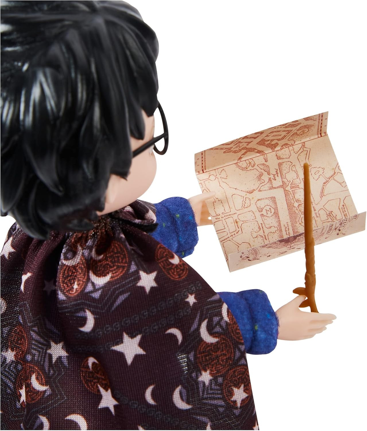 Wizarding World Harry Potter - Geschenkset mit 20,3 cm großer Harry Potter Puppe inklusive Besen, Tarnumhang und weiterem Zubehörteilen