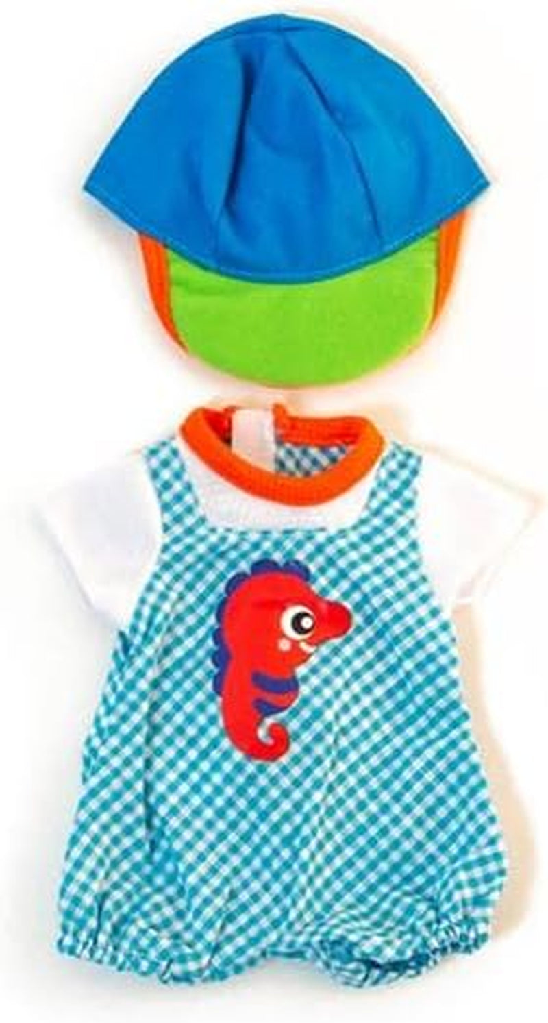 Miniland Sæt Puppenkleidung 32cm, t-shirt med læder, Übergangszeit