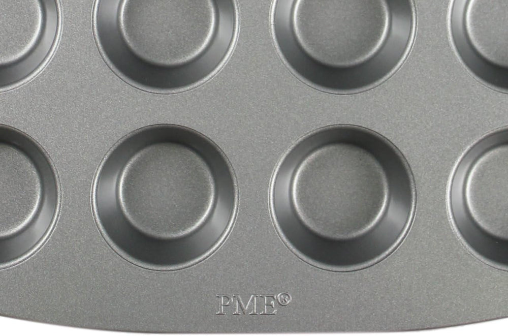 CSB111 Antihaftbeschichtete Mini-Muffinform Mit 24 Löchern Aus Karbonstahl, Edelstahl, Sølv, 39,4 X 24,6 X 2,1 Cm Forme og bakker til bagning Naty Shop