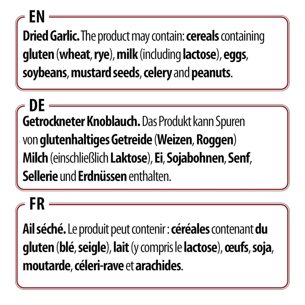 Prymat Getrockneter Knoblauch granuliert 1.05kg – Aromatisches Knoblauchgranulat zum Würzen von Fleisch, Fisch, Gemüse, Saucen, Dips & Marinaden – intensiv im Gesmack – ohne Zusätze