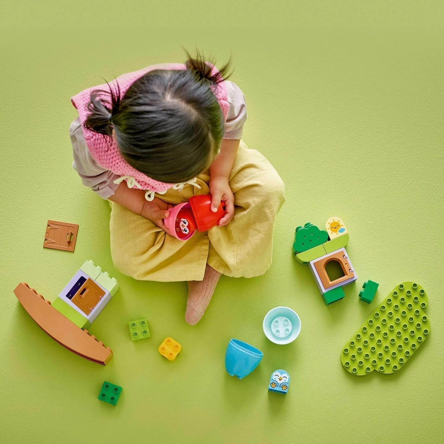 LEGO DUPLO træ til balancering og stabling, udviklingslegetøj, byggesæt til børn fra 18 måneder, kreativt legetøj til børn, pædagogisk legetøj med 2 legetøjsfugle 10440 Byggesæt Besuche den LEGO-Store