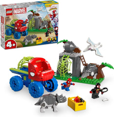 LEGO Marvel Spideys team på en redningsmission i Dino Truck Bygbare Superhelte-billegetøjseventyrsæt til børn 4+ Spidey og hans supervenner 11199 byggesæt Besuche den LEGO-Store Standardtitel