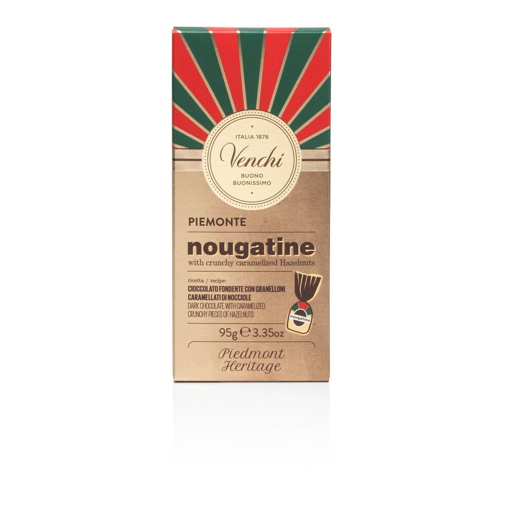 Venchi mælkechokolade med hele BGB Piemonte skovhasselnødder, 100 g - glutenfri