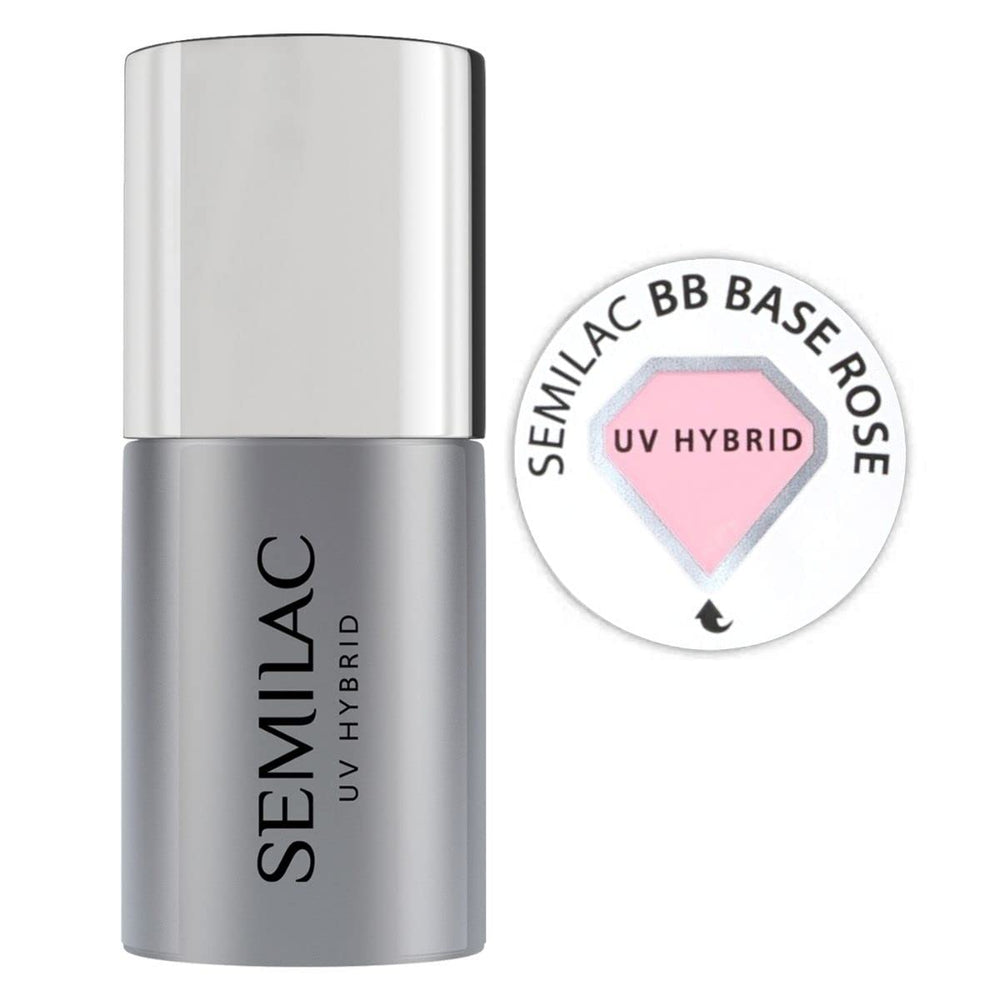 Semilac Pure & Clean UV neglelak base 7ml – Selvnivellerende hybrid base til følsomme negle