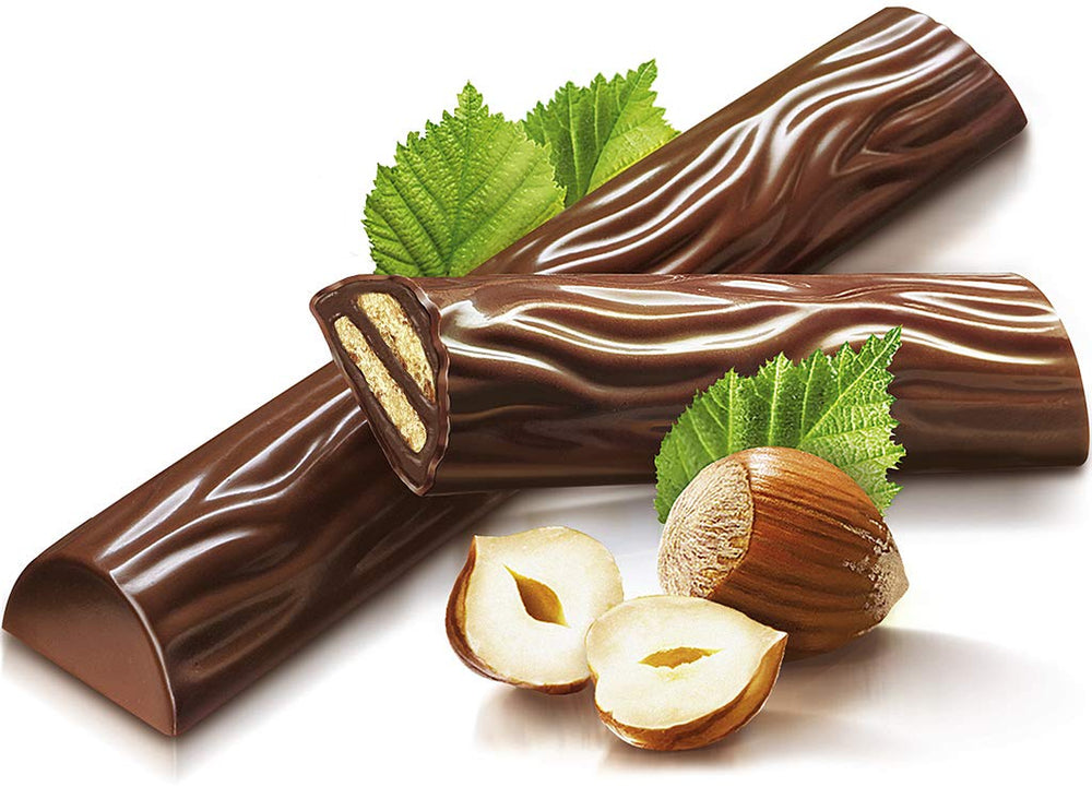 Ferrero duplo Large Pack - Chokoladebarer med fin nougatcreme, sprød oblat og fin mælkechokolade - Karneval og fastelavnsslik - 15 pakker med 18 individuelt indpakkede barer