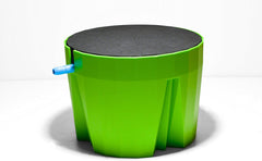 Hydro Farmer, 19-delt pottesæt Ø 18 cm (grøn), vækstsystem inkl. 4 potter, 4 vandingsringe, 4 låg, adaptersæt og 2 m slange, hydroponics, aeroponics