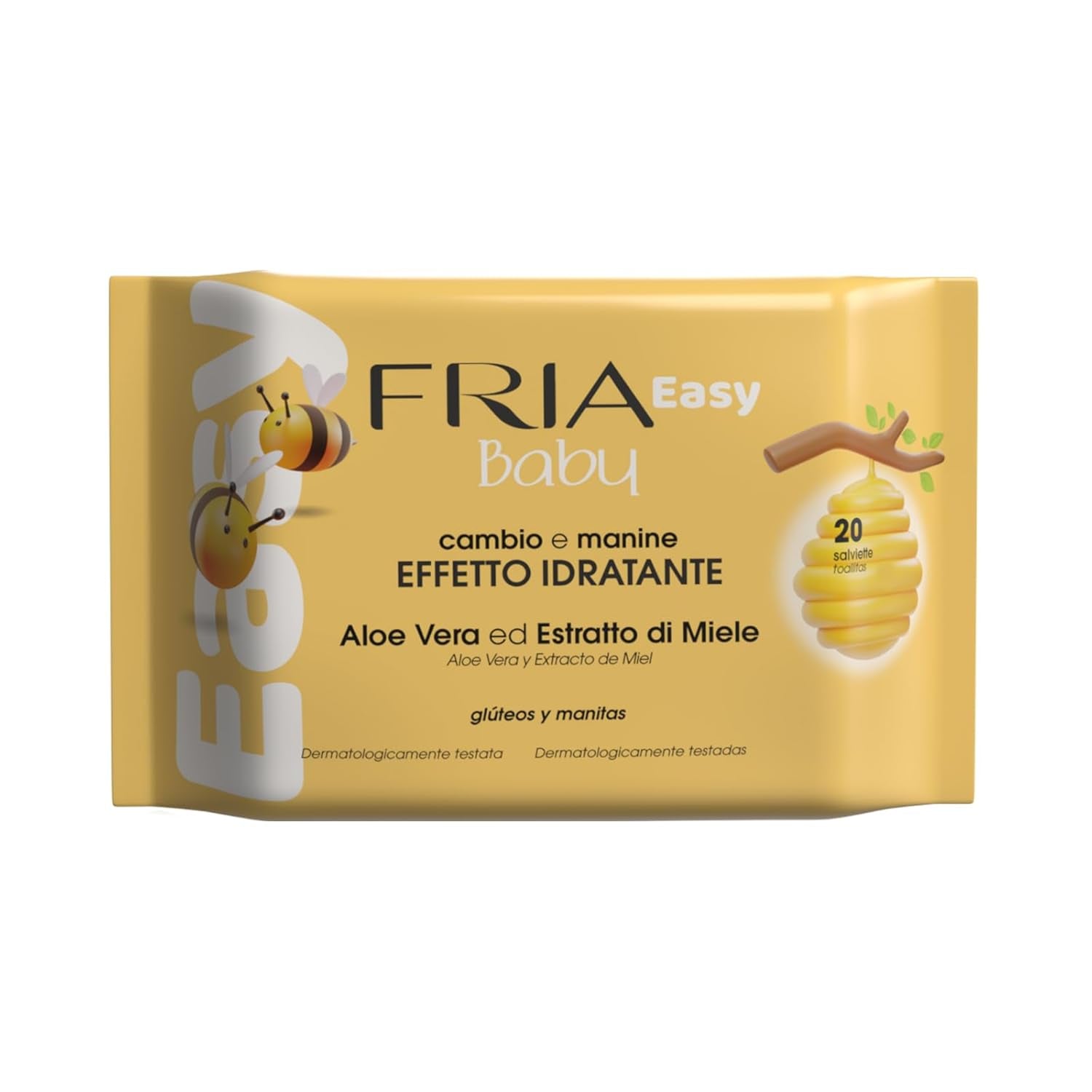 Lette babyvådservietter med aloe vera og honningekstrakt Hudfugtighedscreme, dermatologisk testet, pakke med 330 servietter