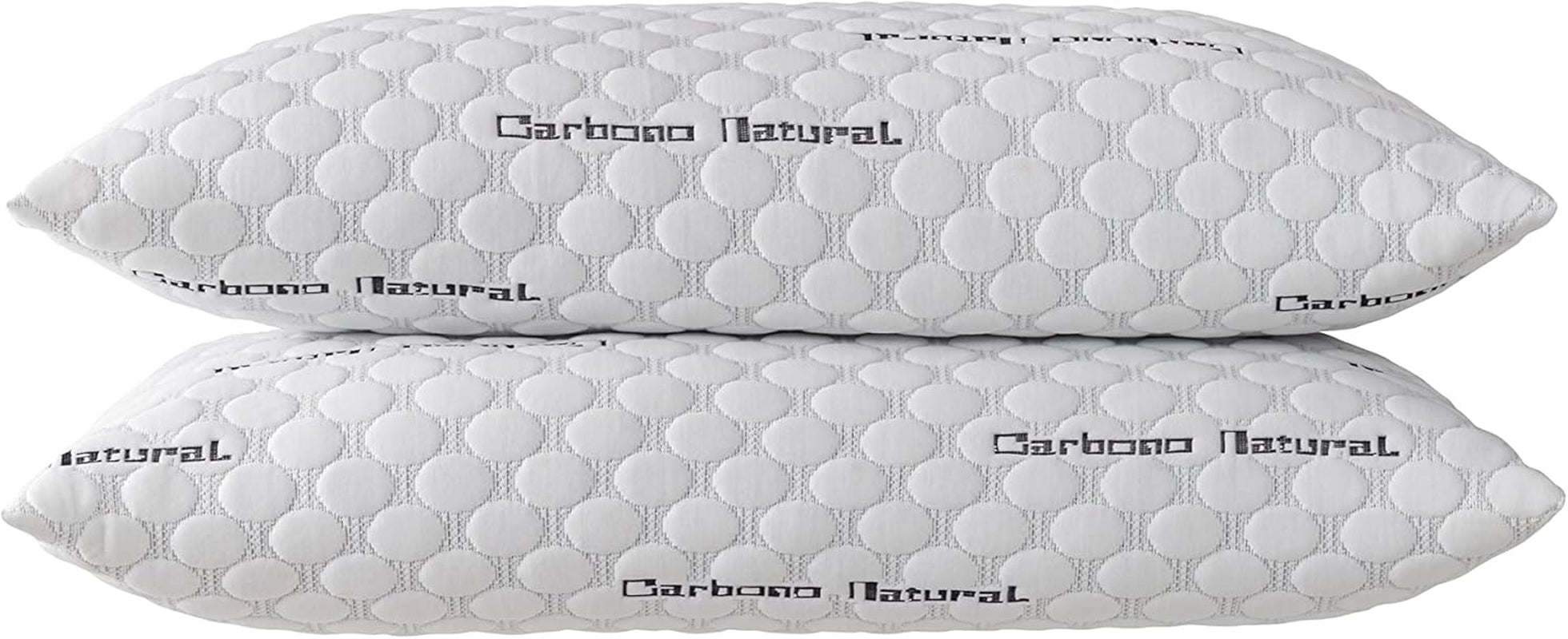 Todocama - Pernă de carbon viscoelastică, 100% viscoelastică, țesătură de carbon elastică, fermitate medie, înaltă (toate dimensiunile disponibile) (pachet 2 X 70 cm) Perne standard Naty Shop