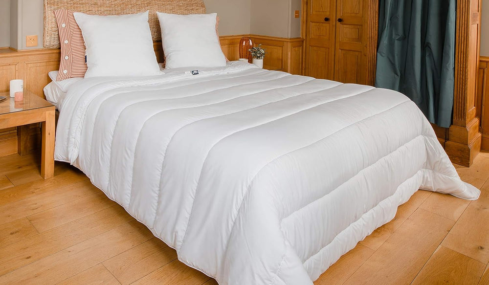 COLAS NORMAND - Miljøvenlig quilt - varm - 240 X 220 Cm - kuvert og fyld fra genbrugsflasker - blød, silkeagtig og behagelig - omhyggelig fremstilling Quilts og quilts Naty Shop