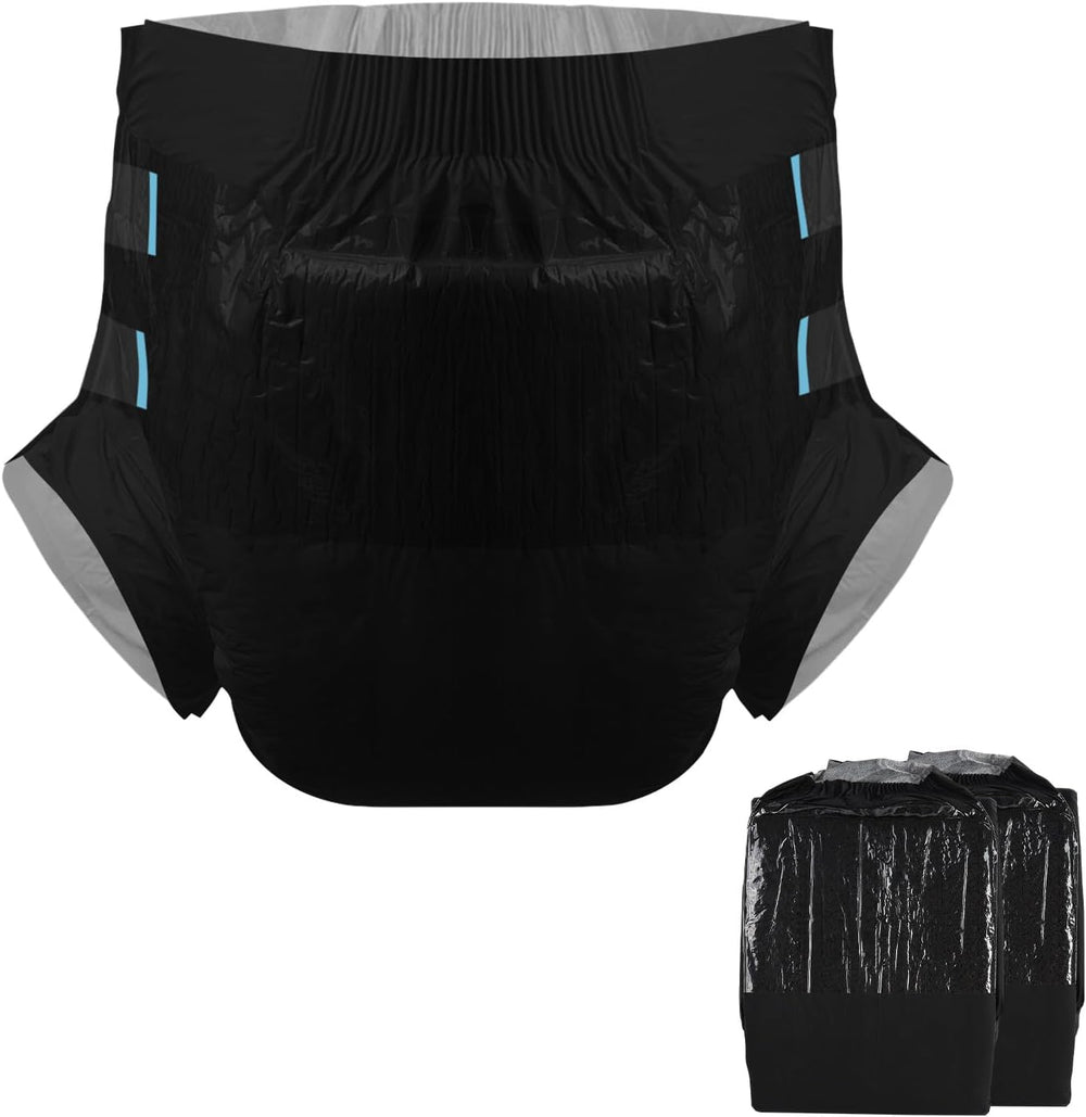 CutiePlusU voksenbleer, tør overflade, maksimal absorptionsevne natten over, engangsinkontinensble - blå, lyserød, hvid, 3-pak (medium 71-96 cm)