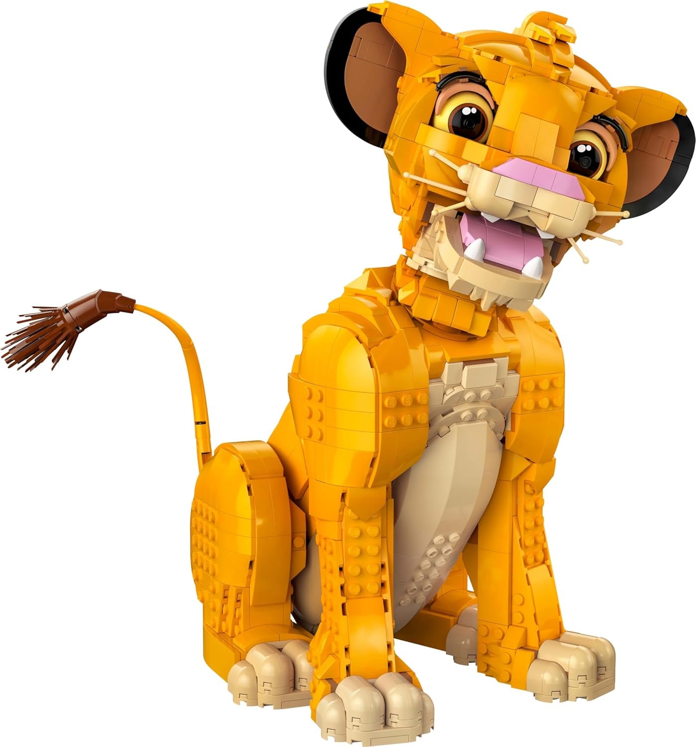 Lego Ç€ Disney Simba, den unge løvernes konge, byggelegetøj til samling med kreative dyrefigurer, afslappende aktivitet for voksne, gaveide til kvinder 43247 Byggesæt Besuche den LEGO-Store