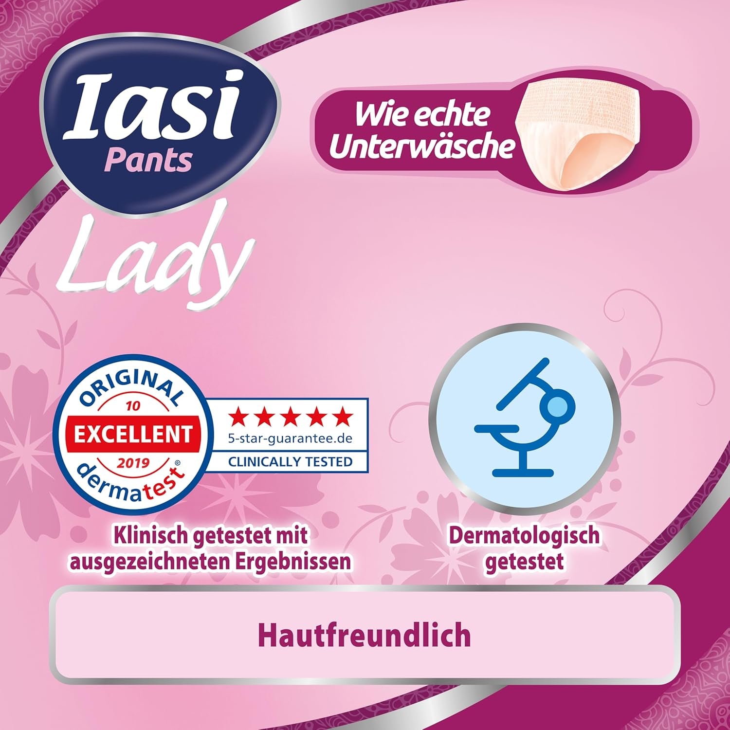 LADY Pants 48 Engangsurininkontinensbukser Absorbans Plus Størrelse S til kvinder 48 stk.