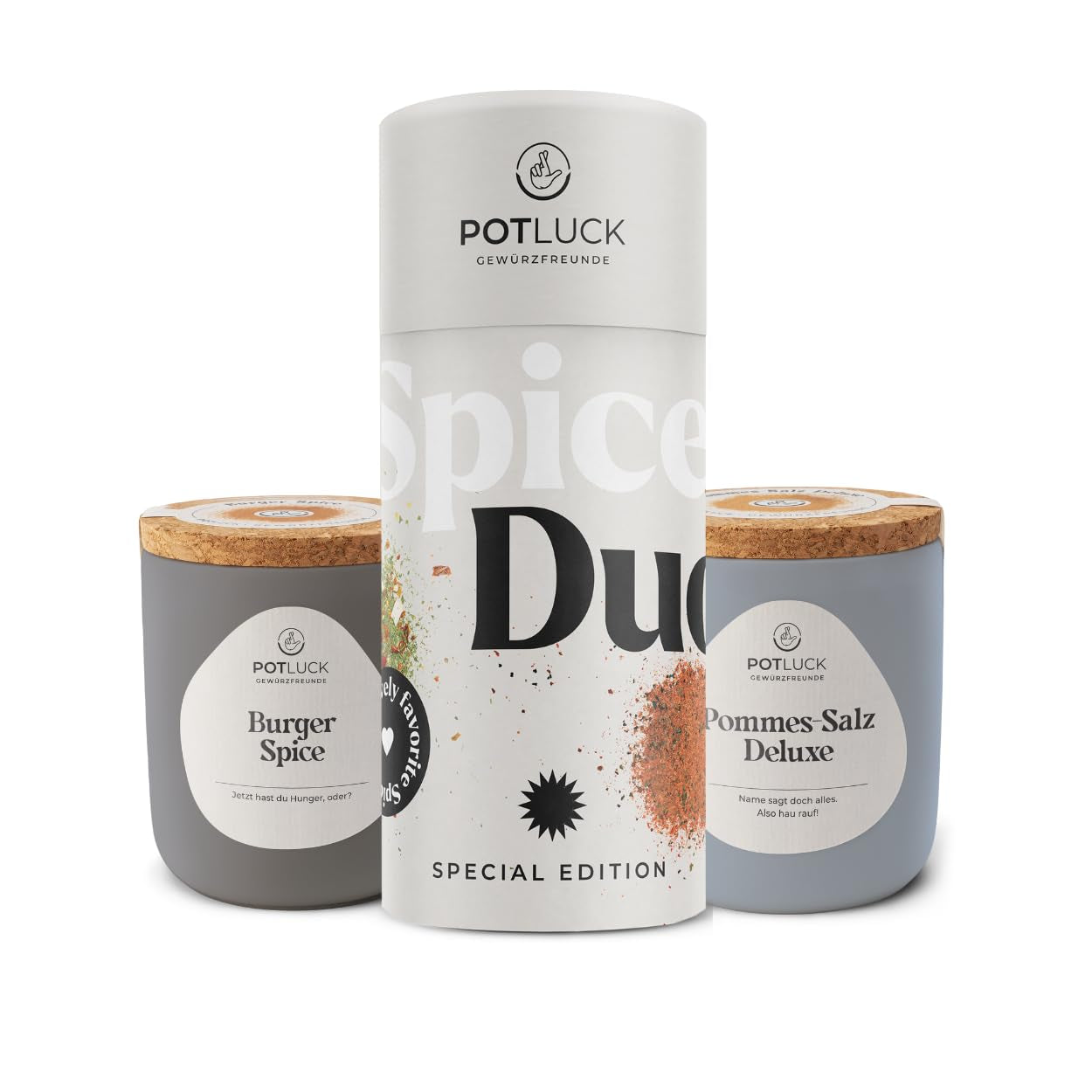 Potluck | Feta Gewürz | Gewürzmischung im Keramiktopf | 50 g | Mit natürliche indholdsstoffer