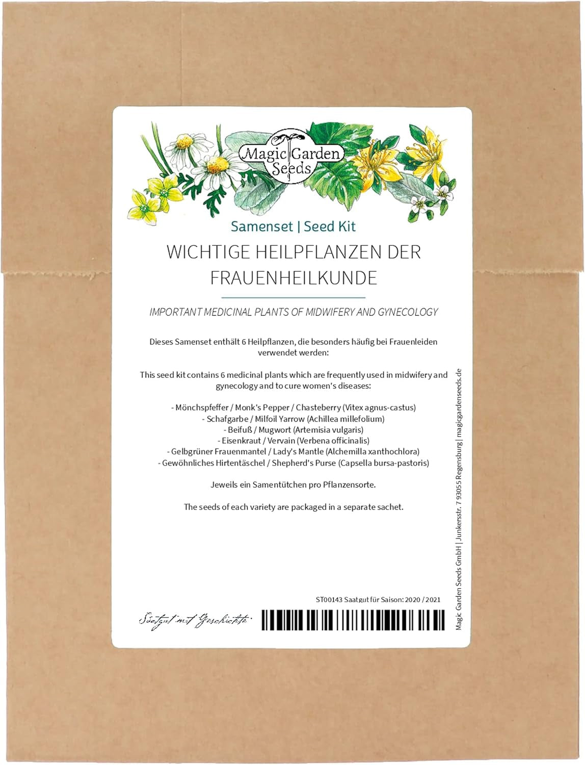 Wichtige Heilpflanzen Der Frauenheilkunde - Samenset Mit 6 Bedeutenden Heilkräutersorten