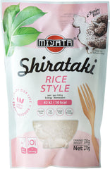 Shirataki stil Miyata ris lavet af konjac mel, 1 pakke (1 x 270g)