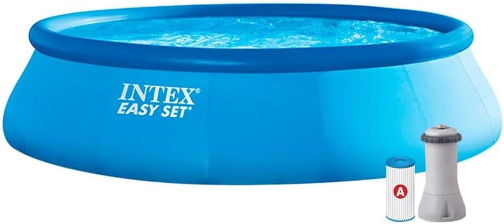 Intex 28122NP - Rund Above Ground Pool Easy Set, Filterpumpe 1250 L/h, 3853 L, PVC, Blå, 305x76 cm
