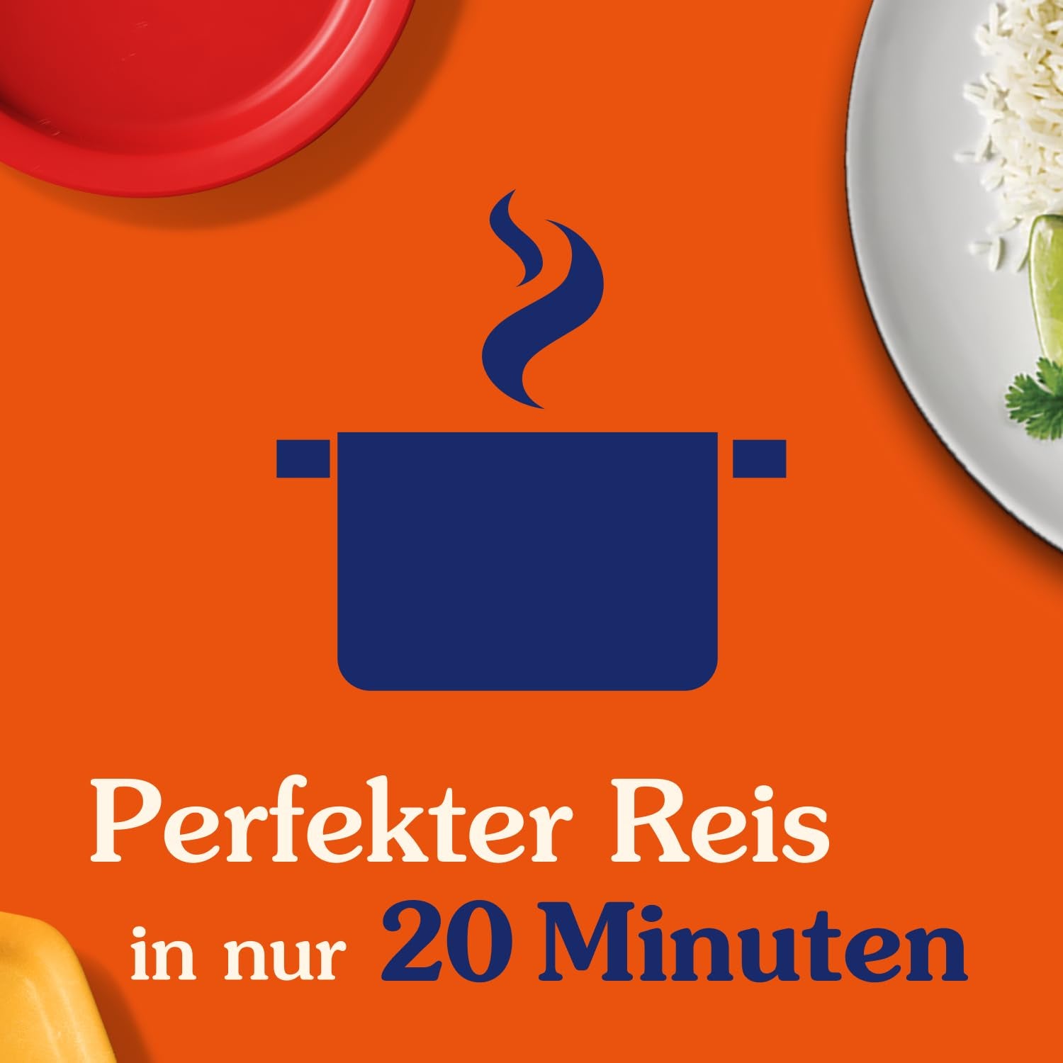 BEN'S ORIGINAL™ langkornet ris, kogt i pose, 9 x 500 g, 20 minutter