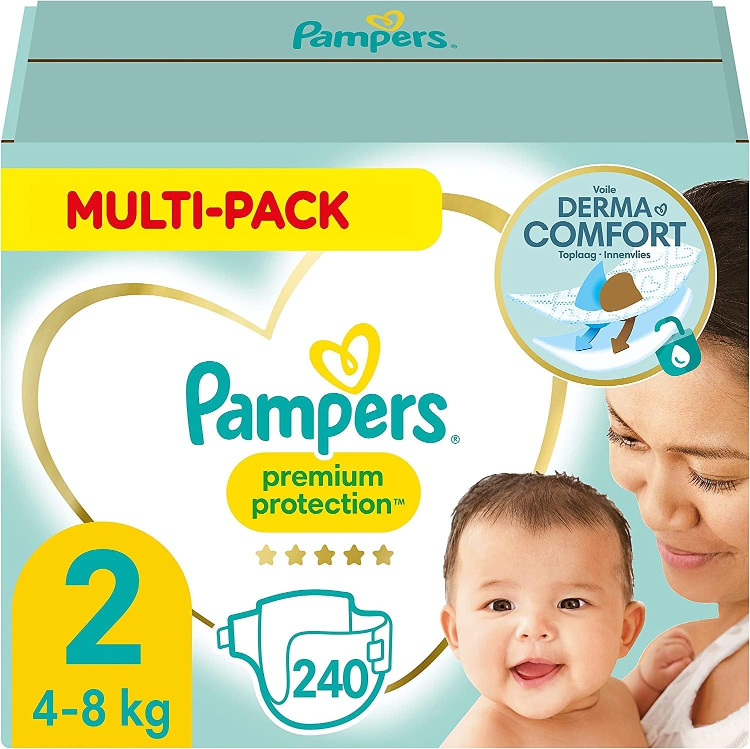 Pampers Premium Protection Størrelse 6, 144 bleer, 13 kg-18 kg, vores #1 hud- og lækagebeskyttelse