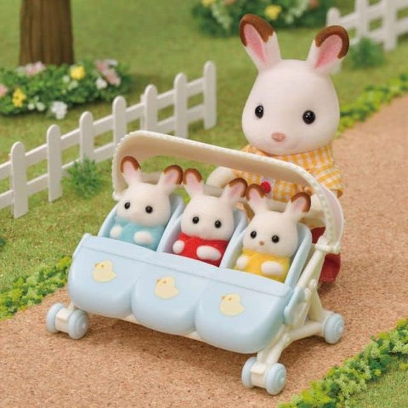 Sylvanian Families L5533 Triplets Klapvogn - Dukkehus Legesæt Naty Shop Dolls