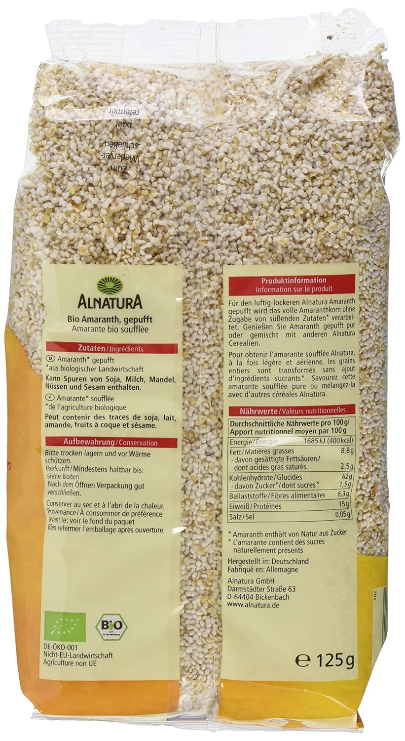 Økologisk ekspanderet amarant, 125g