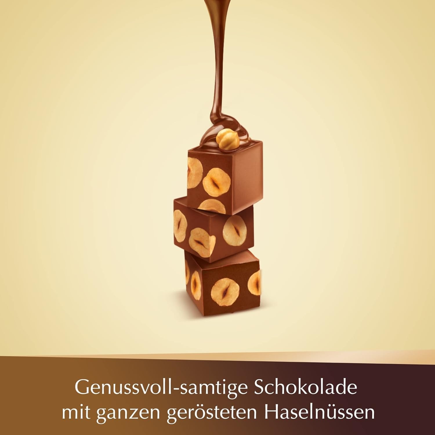 Lindt NUXOR, Ciocolată Gianduja cremoasă cu alune prăjite integrale, 700 grame Bomboane de Ciocolata Naty Shop