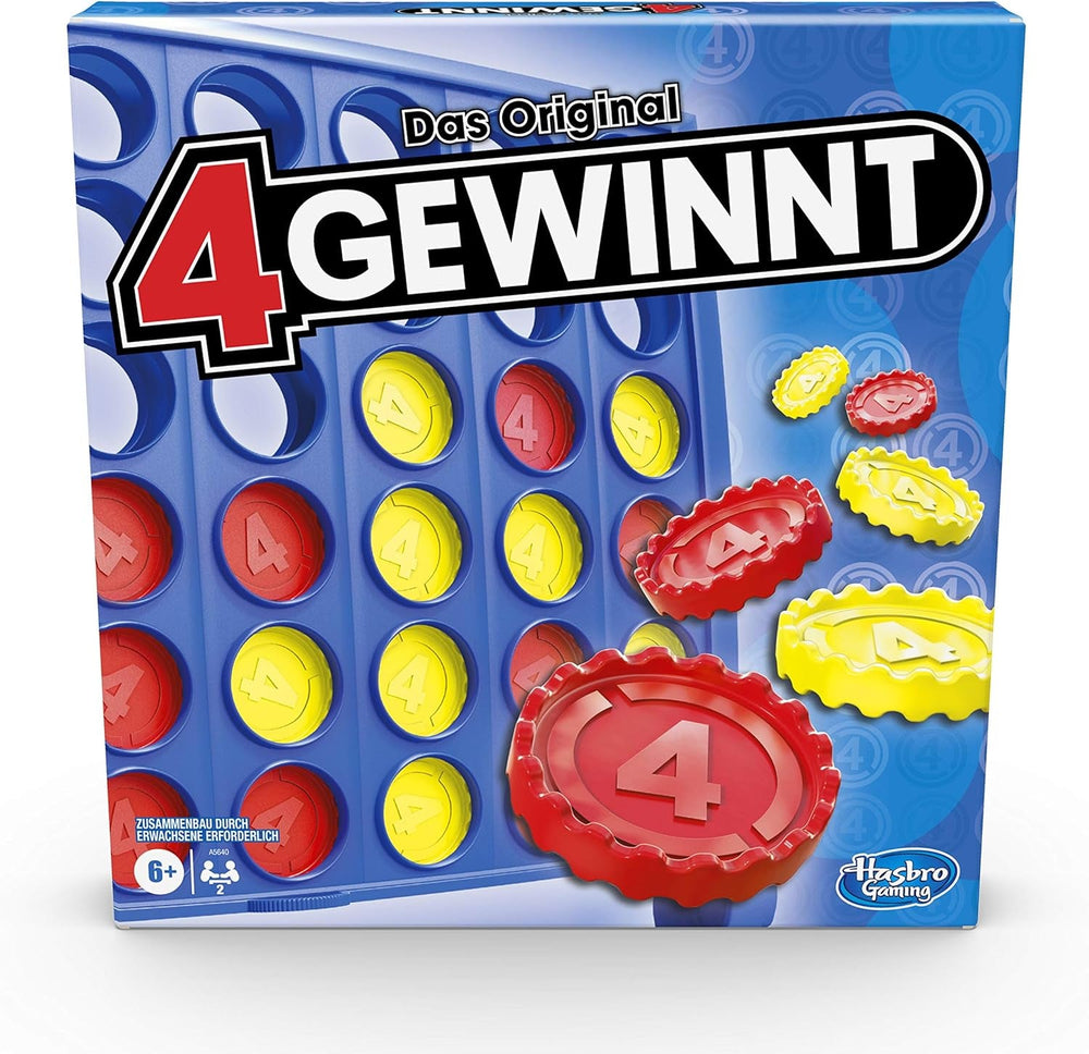 Joc de strategie Connect Four, joc de societate pentru 2 jucători, distracție nesfârșită cu prietenii și familia, perfect ca joc de petrecere și pentru distracție multiplayer, cadou pentru copii cu vârsta de 6 ani și peste